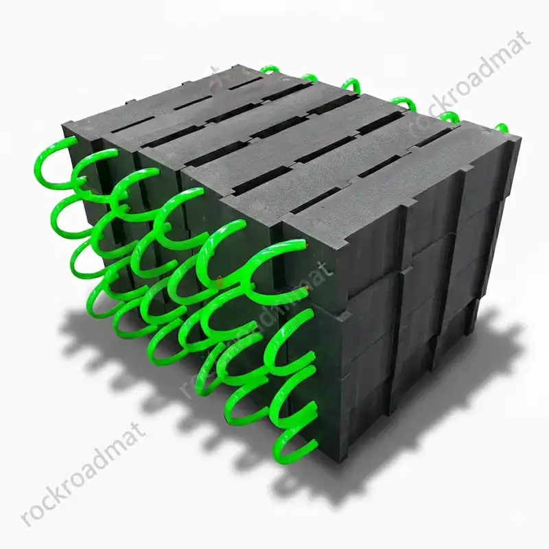 UHMWPE cribbing blocks for heavy equipment support and stabilization