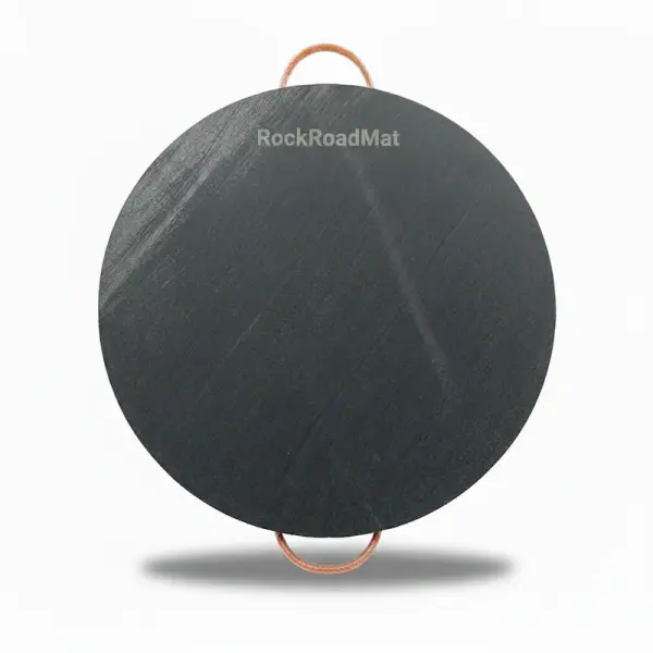 matte textured UHMWPE outrigger pad round crane support mat anti-slip wear resistant heavy duty ground protection